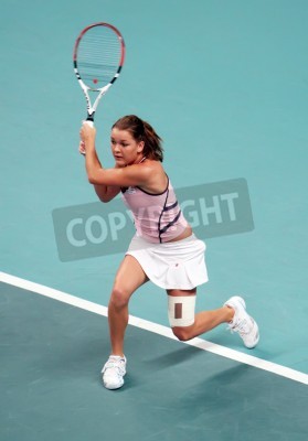 Papier peint  Agnieszka Radwanska joue sur le court