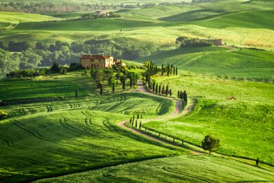 Agritourisme en Toscane situé sur une colline