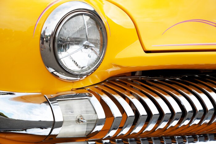 Papier peint  American Vintage Car avant Détail