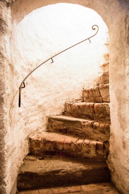 Papier peint  Ancien escalier en colimaçon