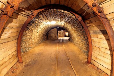 Ancien tunnel en bois