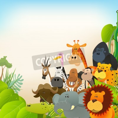 Papier peint  Animaux de la savane africaine