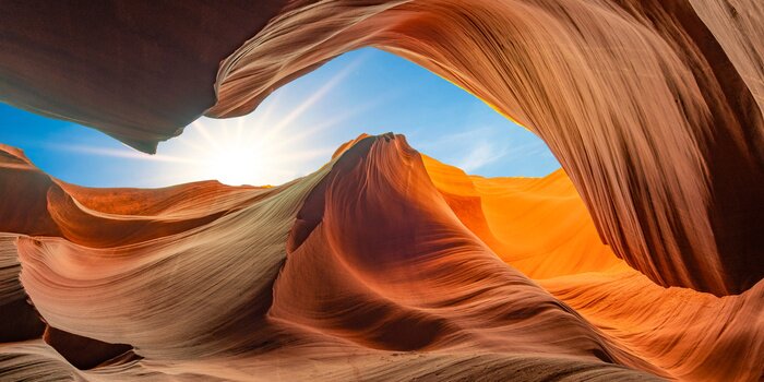 Papier peint  antelope canyon in arizona - background travel concept
