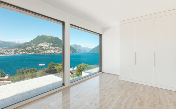 Papier peint  Appartement de luxe et lac