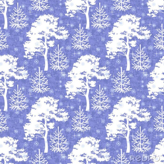 Papier peint  Arbre et motif de sapin de Noël