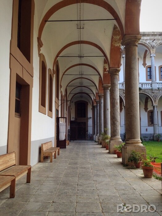 Papier peint  Arcades un jour d'été