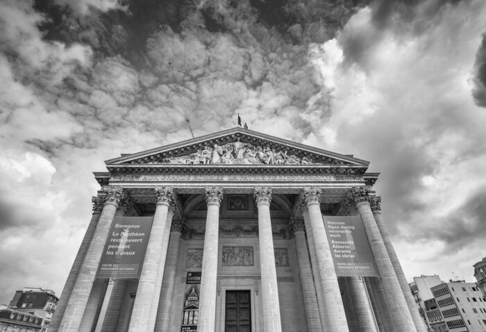 Papier peint  Architecture à Paris noir et blanc