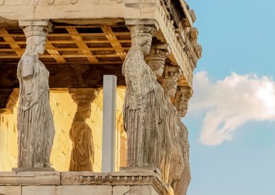 Papier peint  Architecture Athènes piliers évoquant des sculptures