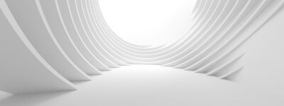 Papier peint  Architecture blanche 3d futuriste