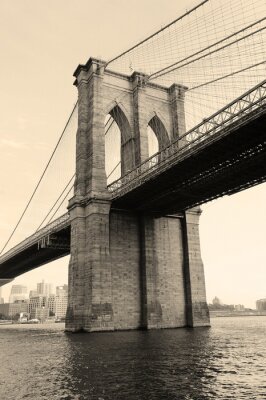 Papier peint  Architecture du pont de Brooklyn