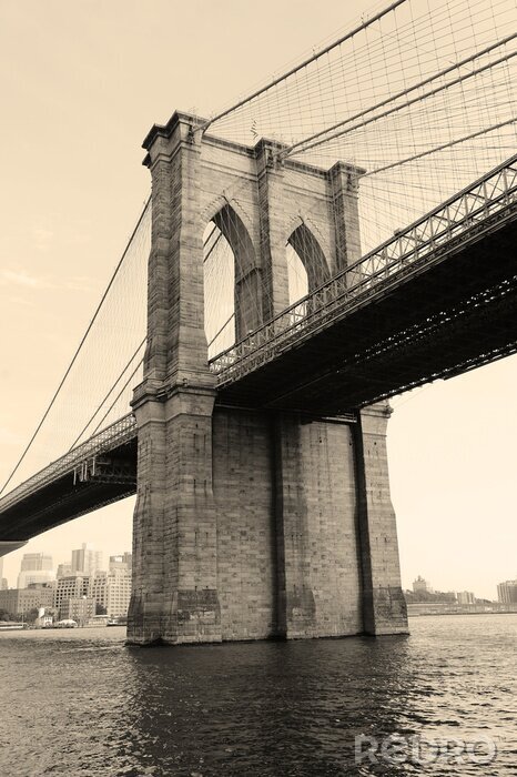 Papier peint  Architecture du pont de Brooklyn
