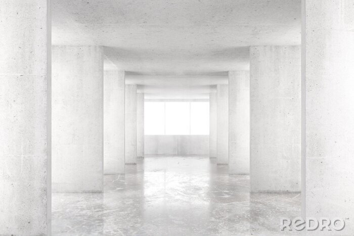Papier peint  Architecture en béton vide