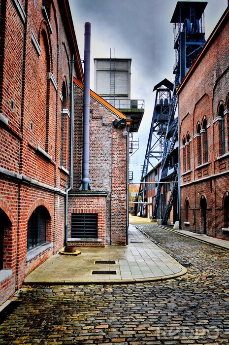 Papier peint  Architecture industrielle en brique