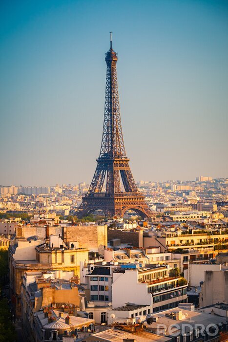Papier peint  Architecture parisienne avec la Tour Eiffel