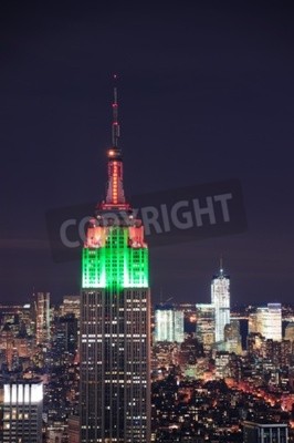 Papier peint  Architecture urbaine de New York illuminée