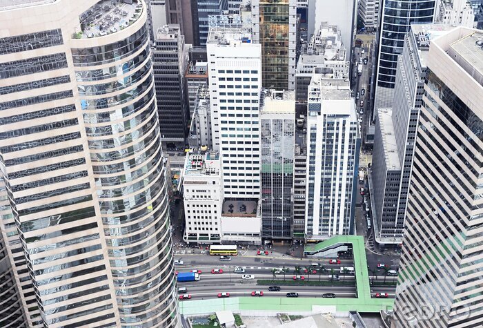 Papier peint  Architecture urbaine moderne à Hongkong