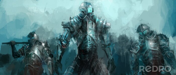 Papier peint  Armée dans un monde fantastique