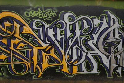 Papier peint  Art hip-hop avec inscriptions