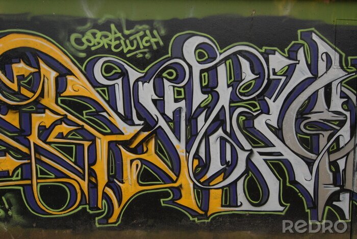 Papier peint  Art hip-hop avec inscriptions