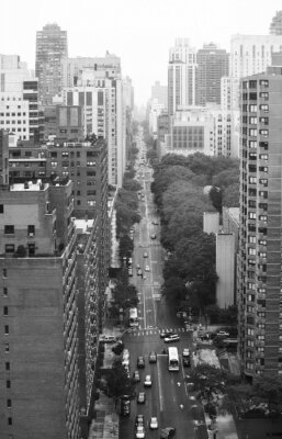 Papier peint  Artères en noir et blanc à New York