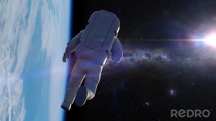 Papier peint  Astronaute au-dessus de la Terre