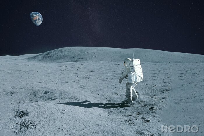 Papier peint  Astronaute sur la lune