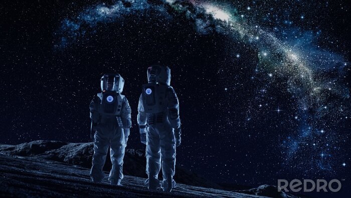 Papier peint  Astronautes en combinaison spatiale