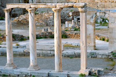 Papier peint  Athènes et colonnes antiques