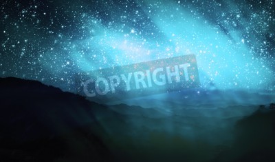 Papier peint  Aurore au sommet d'une montagne