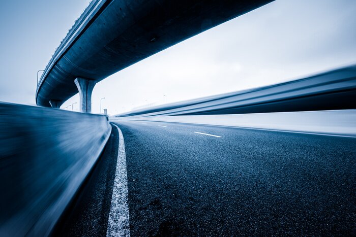 Papier peint  Autoroute et viaduc