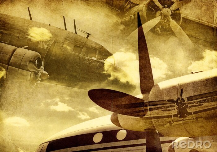 Papier peint  Aviation rétro