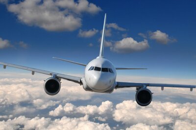 Papier peint  Avion au-dessus des nuages