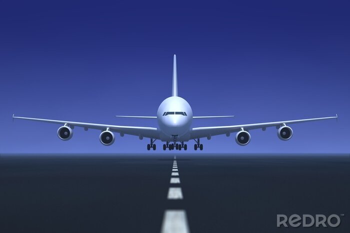 Papier peint  Avion de décoller / atterrir