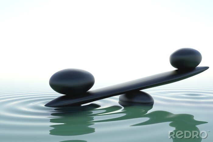 Papier peint  Balace zen frontale