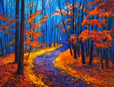 Papier peint  Balade d'automne en forêt
