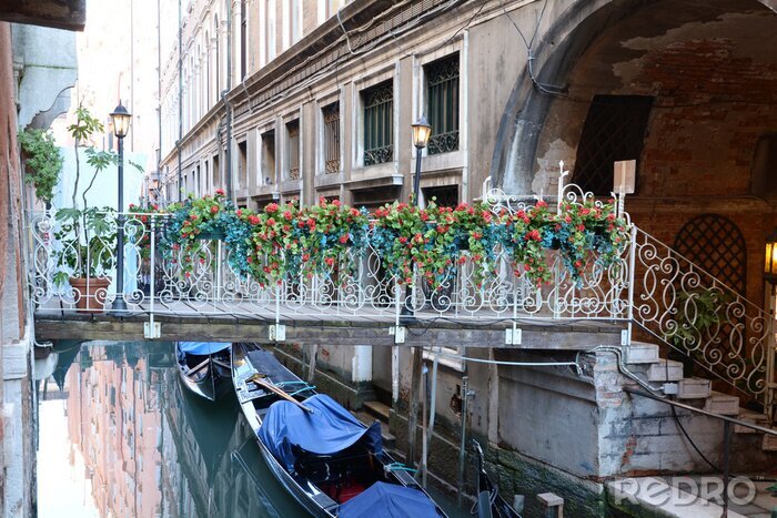 Papier peint  Balcon fleuri à Venise