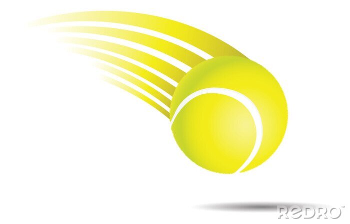 Papier peint  Balle de tennis en mouvement