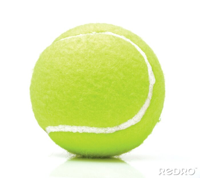 Papier peint  Balle de tennis sur fond blanc