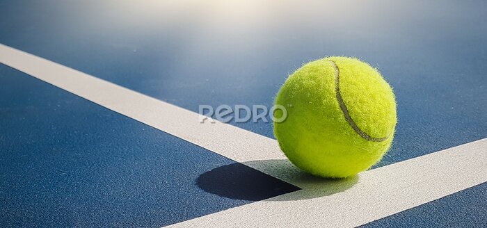 Papier peint  Balle de tennis sur la ligne