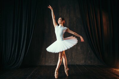Ballerine de danse de ballet sur scène