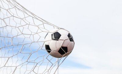 Papier peint  Ballon de football entrant dans le but