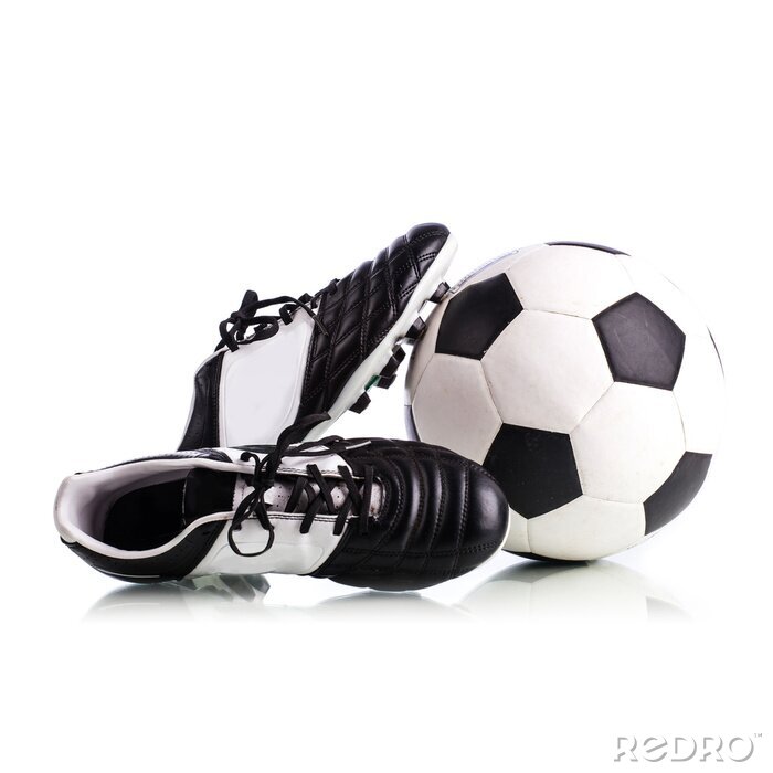 Papier peint  Ballon et baskets de foot