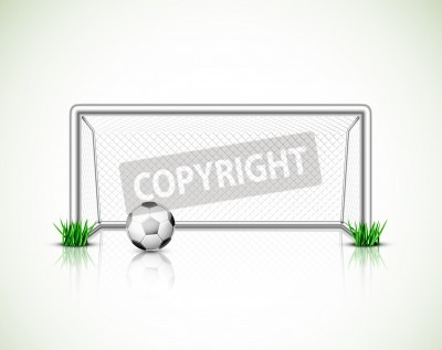 Papier peint  Ballon posé devant le filet