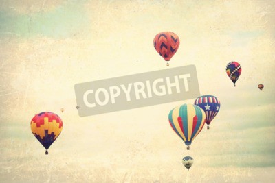 Papier peint  Ballon rétro fond clair