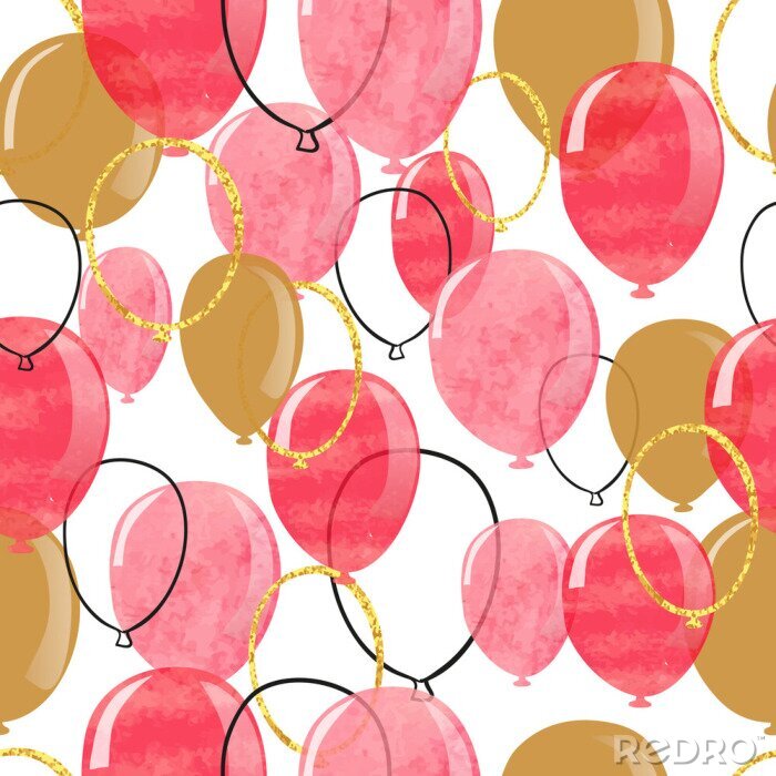 Papier peint  Ballons d'anniversaire