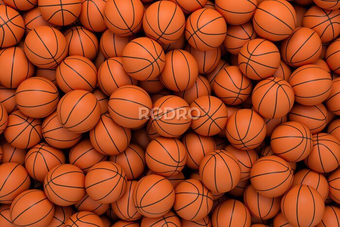 Papier peint  Ballons de basket 3D