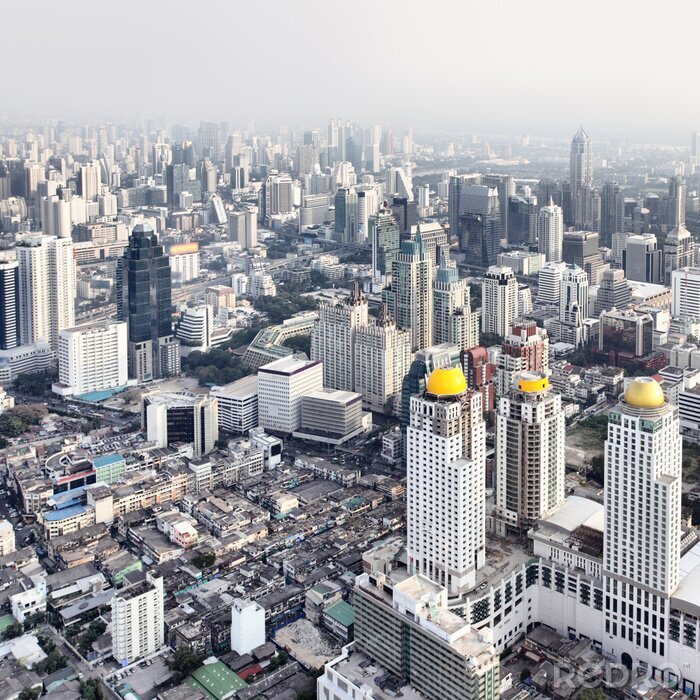 Papier peint  Bangkok aux tonalités de gris
