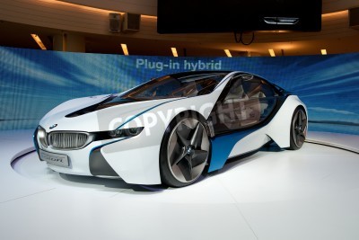 Papier peint  BANGKOK, THAILAND-SEPTEMBER, 23: The BMW Vision EfficientDynamics on BMW XPO 2011 at Siam Paragon, SEPTEMBER 23, 2011 in Bangkok Thailand