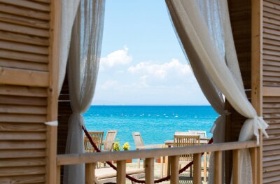 Papier peint  Bar de plage au bord de la mer
