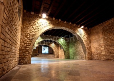 Papier peint  Bâtiments au sous-sol à Barcelone